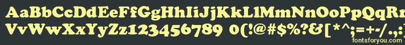 CookieRegular Font – Yellow Fonts on Black Background