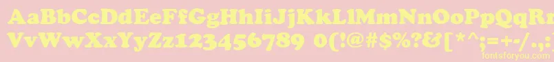 CookieRegular Font – Yellow Fonts on Pink Background