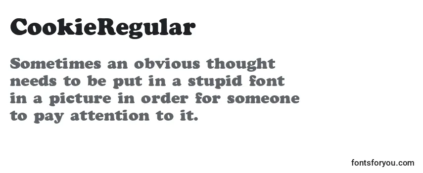 Review of the CookieRegular Font