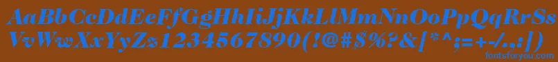 fuente ItcCaslon224LtBlackItalic – Fuentes Azules Sobre Fondo Marrón
