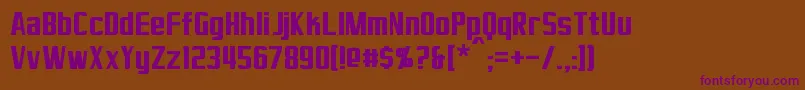Шрифт Virtucorp – фиолетовые шрифты на коричневом фоне