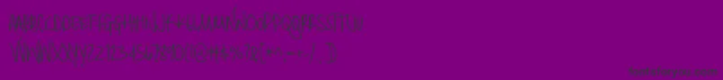 Czcionka Brilliant – czarne czcionki na fioletowym tle