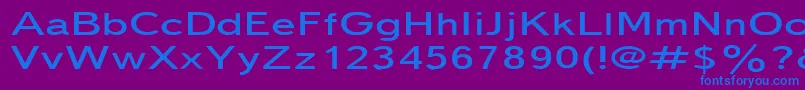 Шрифт Textbook150n – синие шрифты на фиолетовом фоне