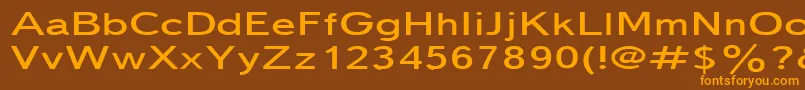 Więcej informacji o czcionce Textbook150n Czcionka Textbook150n – pomarańczowe czcionki na brązowym tle