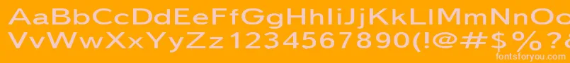 Police Textbook150n – polices roses sur fond orange