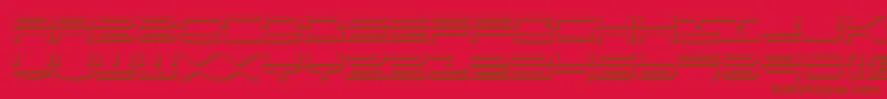 Qstrike2s Font – Brown Fonts on Red Background