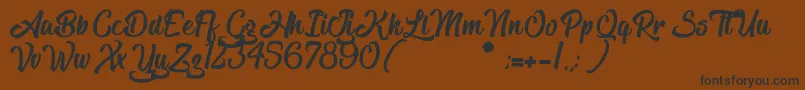 TheBlacklist Font – Black Fonts on Brown Background