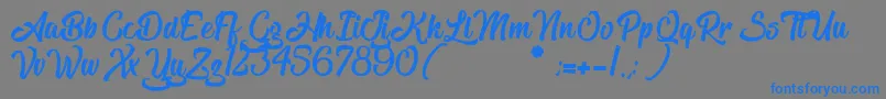 TheBlacklist Font – Blue Fonts on Gray Background