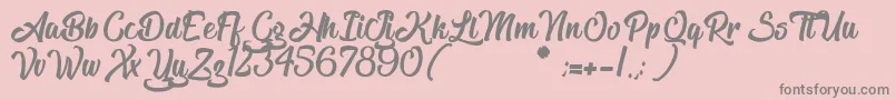TheBlacklist Font – Gray Fonts on Pink Background