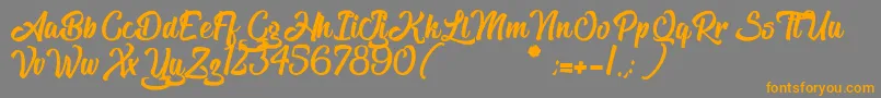TheBlacklist Font – Orange Fonts on Gray Background