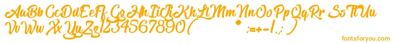 TheBlacklist Font – Orange Fonts on White Background