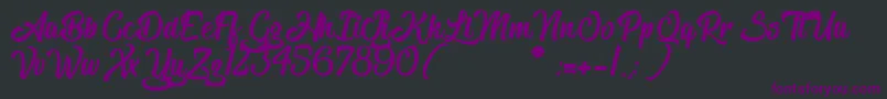 TheBlacklist Font – Purple Fonts on Black Background