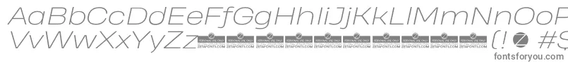 More about HeadingProWideExtralightItalicTrial Font HeadingProWideExtralightItalicTrial Font – Gray Fonts on White Background
