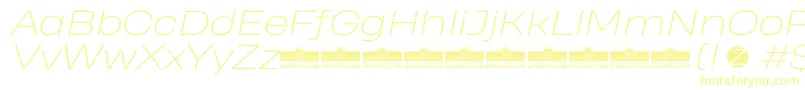 Подробнее о шрифте HeadingProWideExtralightItalicTrial Шрифт HeadingProWideExtralightItalicTrial – жёлтые шрифты