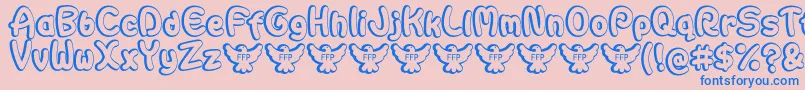 AutarquicaDemoFontFfp Font – Blue Fonts on Pink Background