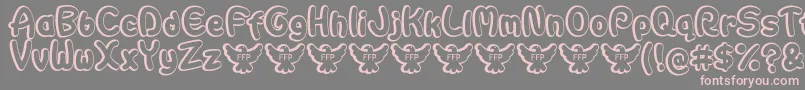 AutarquicaDemoFontFfp Font – Pink Fonts on Gray Background