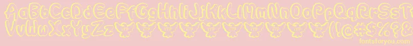 AutarquicaDemoFontFfp Font – Yellow Fonts on Pink Background