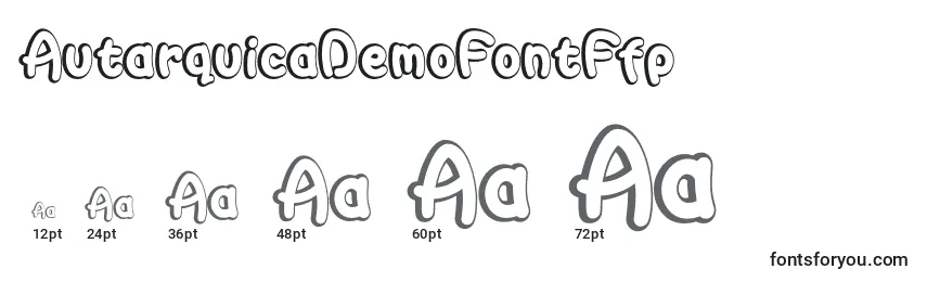 AutarquicaDemoFontFfp Font Sizes