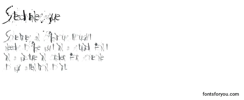 Schriftart Steadmanesque