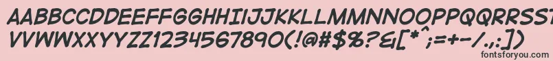 DigitalstripbbBoldital-Schriftart – Schwarze Schriften auf rosa Hintergrund