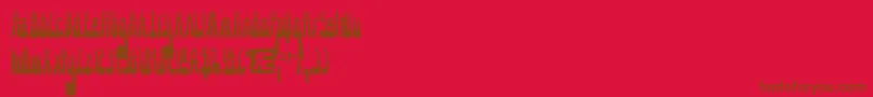 Police 10.15SaturdayNightBrk – polices brunes sur fond rouge