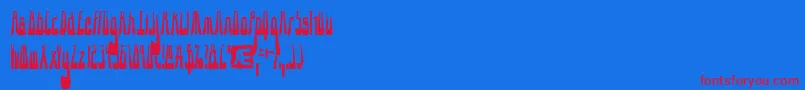 10.15SaturdayNightBrk-Schriftart – Rote Schriften auf blauem Hintergrund