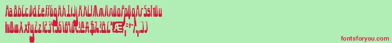 10.15SaturdayNightBrk Font – Red Fonts on Green Background