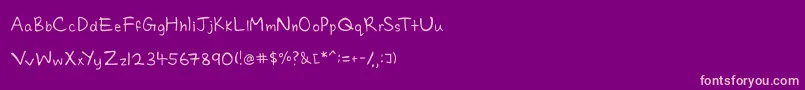 Czcionka Charmie – różowe czcionki na fioletowym tle