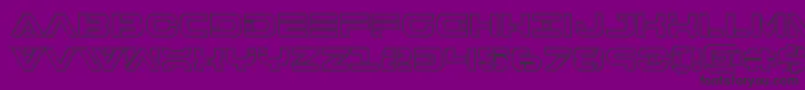 7thserviceengrave Font – Black Fonts on Purple Background