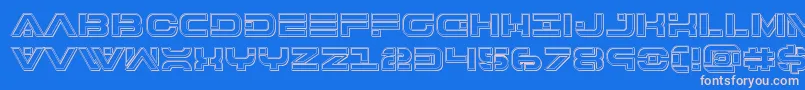 7thserviceengraveフォントについての詳細 フォント7thserviceengrave – ピンクの文字、青い背景