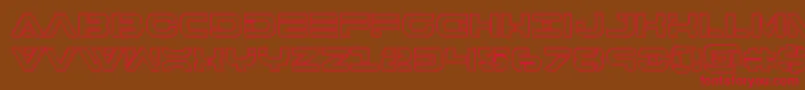 7thserviceengrave Font – Red Fonts on Brown Background