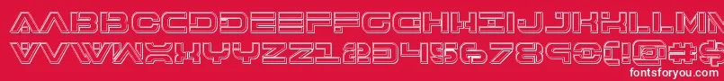 7thserviceengrave Font – White Fonts on Red Background
