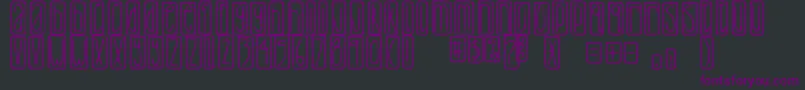 DjbLemonHeadOutlined Font – Purple Fonts on Black Background