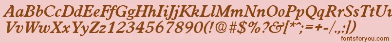 More about WorchesterDemiboldita Font WorchesterDemiboldita Font – Brown Fonts on Pink Background