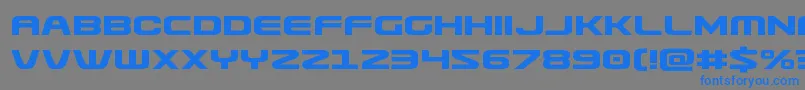 Usuziexpand Font – Blue Fonts on Gray Background