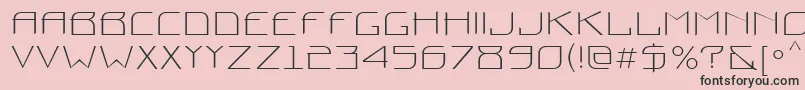 Prounctt-fontti – mustat fontit vaaleanpunaisella taustalla