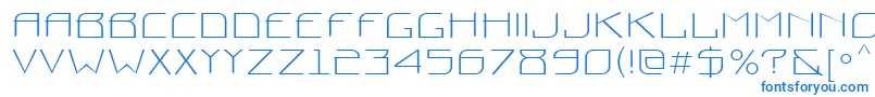 Шрифт Prounctt – синие шрифты на белом фоне