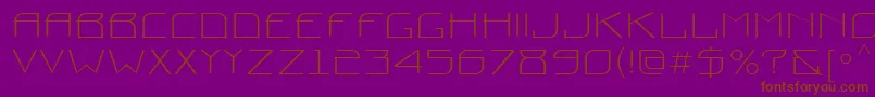 Шрифт Prounctt – коричневые шрифты на фиолетовом фоне