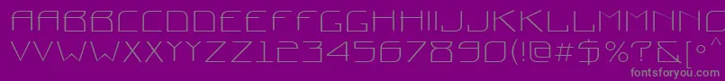 フォントProunctt – 紫の背景に灰色の文字