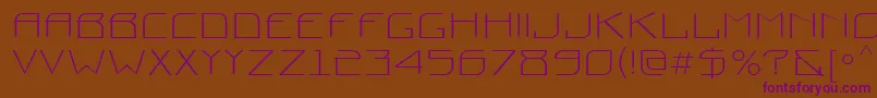 Шрифт Prounctt – фиолетовые шрифты на коричневом фоне