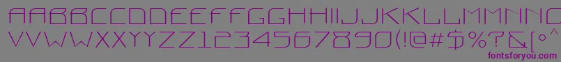 Шрифт Prounctt – фиолетовые шрифты на сером фоне