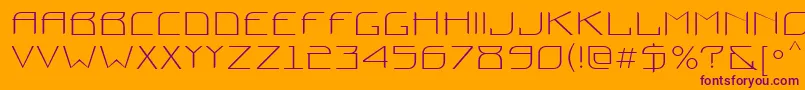 Шрифт Prounctt – фиолетовые шрифты на оранжевом фоне