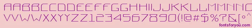 Шрифт Prounctt – фиолетовые шрифты на розовом фоне