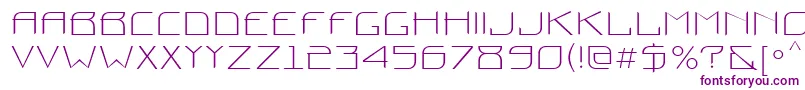 Prounctt-Schriftart – Violette Schriften auf weißem Hintergrund