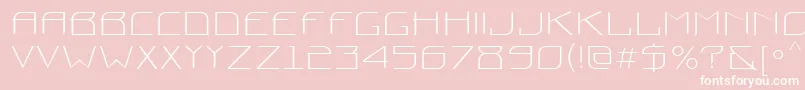 Шрифт Prounctt – белые шрифты на розовом фоне