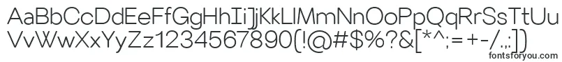 Czcionka VillerayroundedLight – rosta typografia