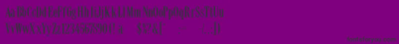 Latinsmall Font – Black Fonts on Purple Background