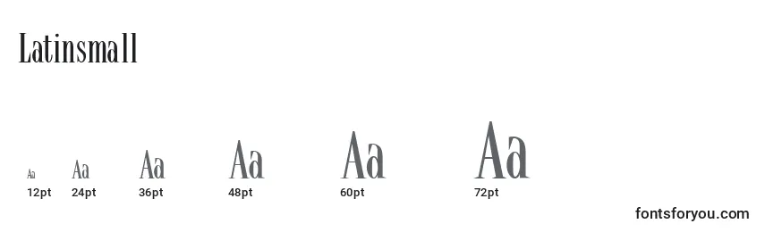 Latinsmall Font Sizes