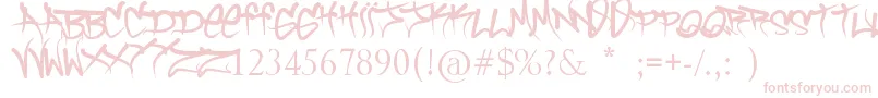 BrockVandalo-Schriftart – Rosa Schriften
