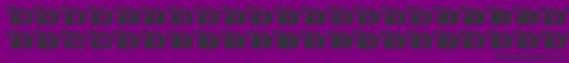 Eyesonlywavy-Schriftart – Schwarze Schriften auf violettem Hintergrund